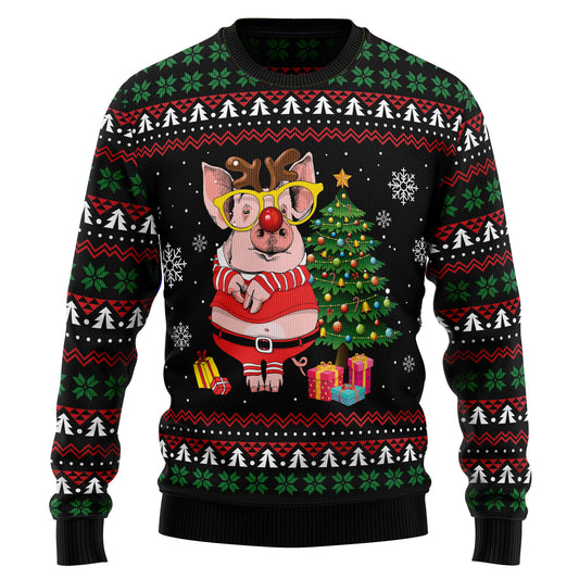 Pig Gorgeous Reindeer HZ102102 Ugly Christmas Sweater