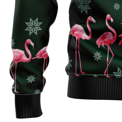 Flamingo Merry Flockin Christmas TY1610 Ugly Christmas Sweater