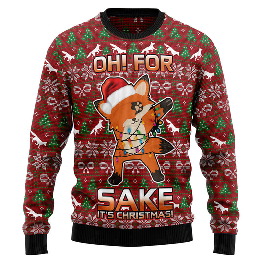 Oh For Fox Sake HT021103 Ugly Christmas Sweater