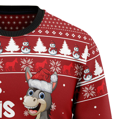 Is This Jolly Enough Donkey G51026 Ugly Christmas Sweater