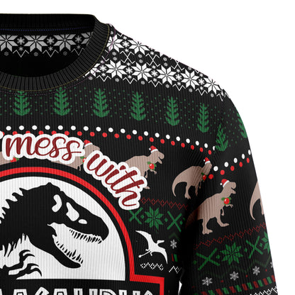 Dinosaur Mamasaurus TY289 Ugly Christmas Sweater