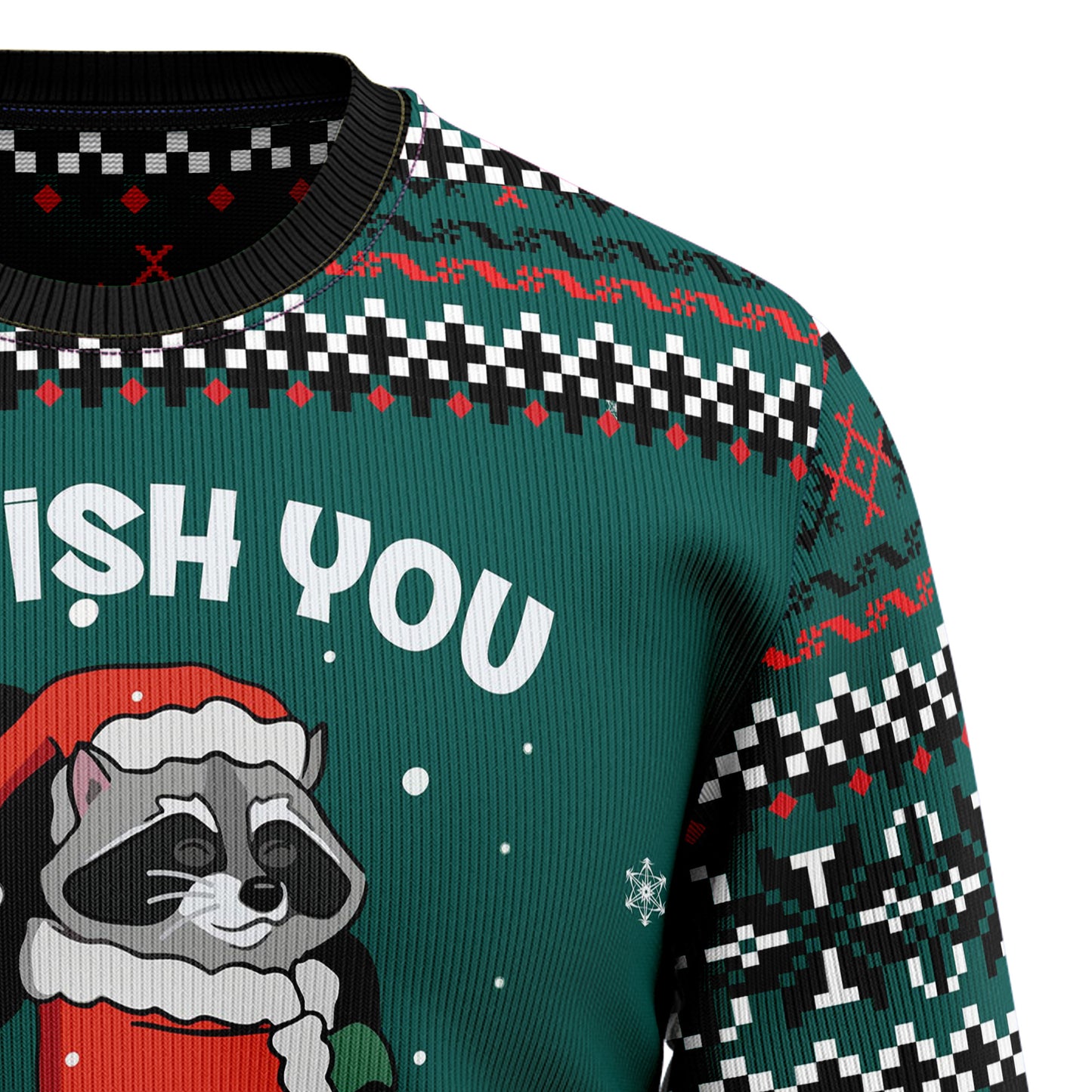 Raccoon Trashy Christmas T2810 Ugly Christmas Sweater