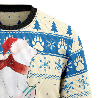 Polar Bear Ice D1410 Ugly Christmas Sweater