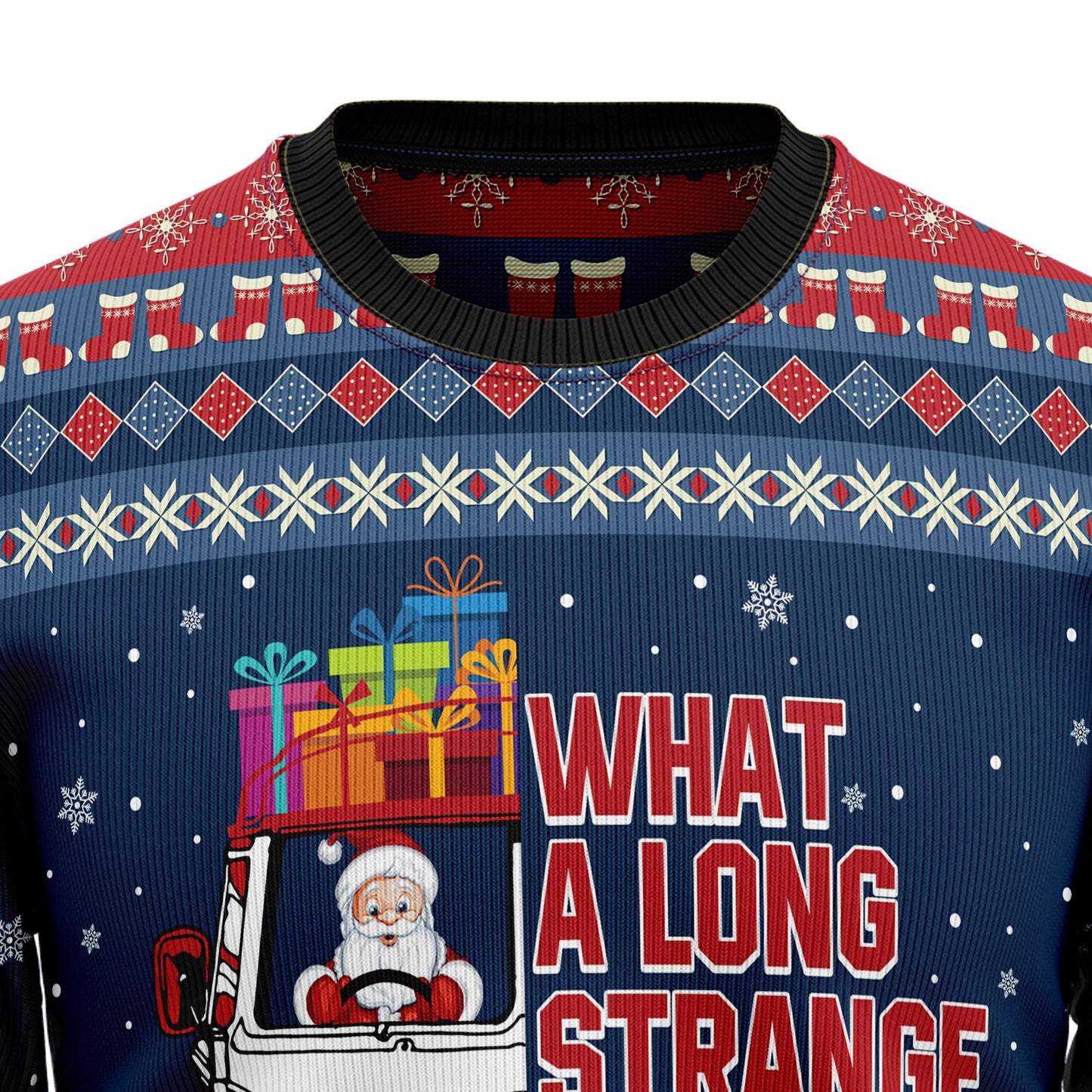 Hippie Bus What A Long Strange Trip Its Been HT102715 Ugly Sweater