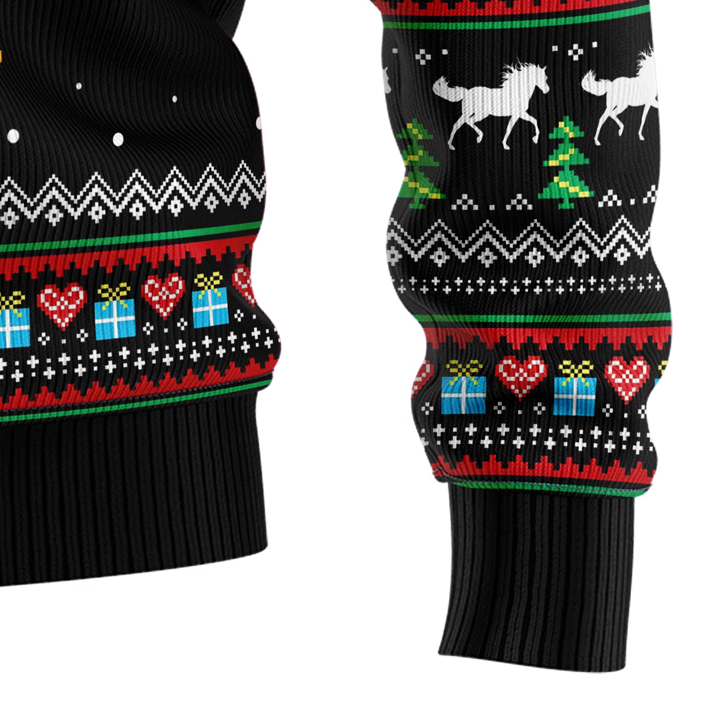 Horse Christmas Tree HZ102103 Ugly Christmas Sweater