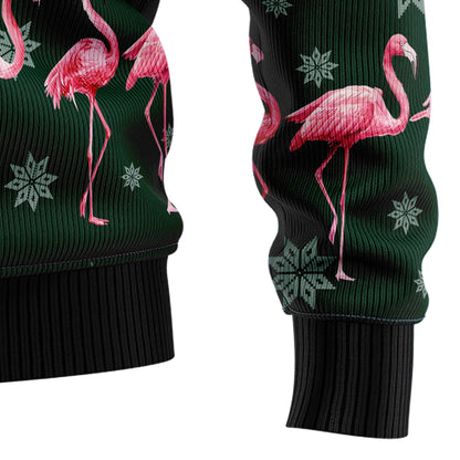 Flamingo Merry Flockin Christmas TY1610 Ugly Christmas Sweater