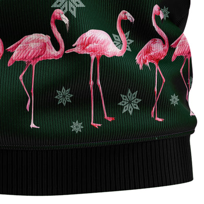 Flamingo Merry Flockin Christmas TY1610 Ugly Christmas Sweater