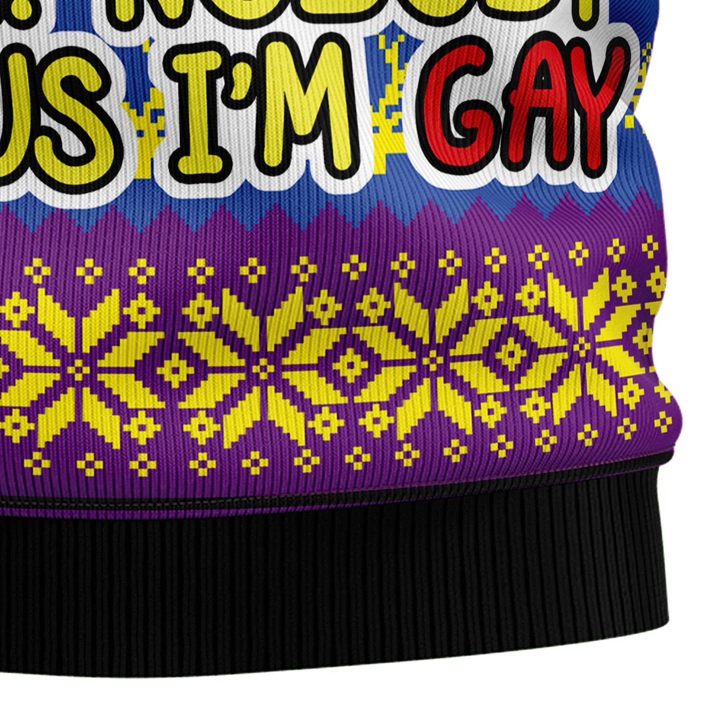 Nobody Knows I'm Gay HT102911 Ugly Christmas Sweater