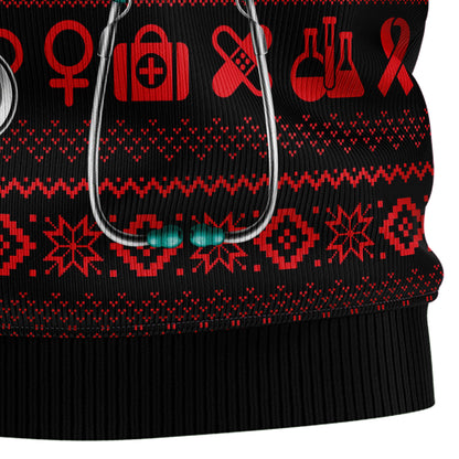For Nurse D2610 Ugly Christmas Sweater