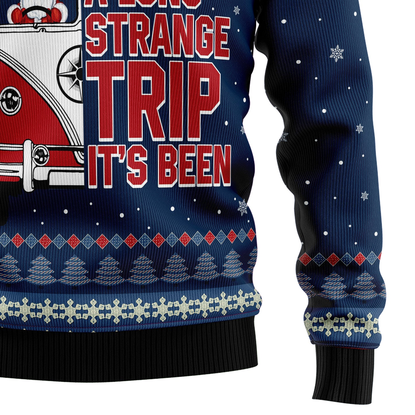 Hippie Bus What A Long Strange Trip Its Been HT102715 Ugly Sweater