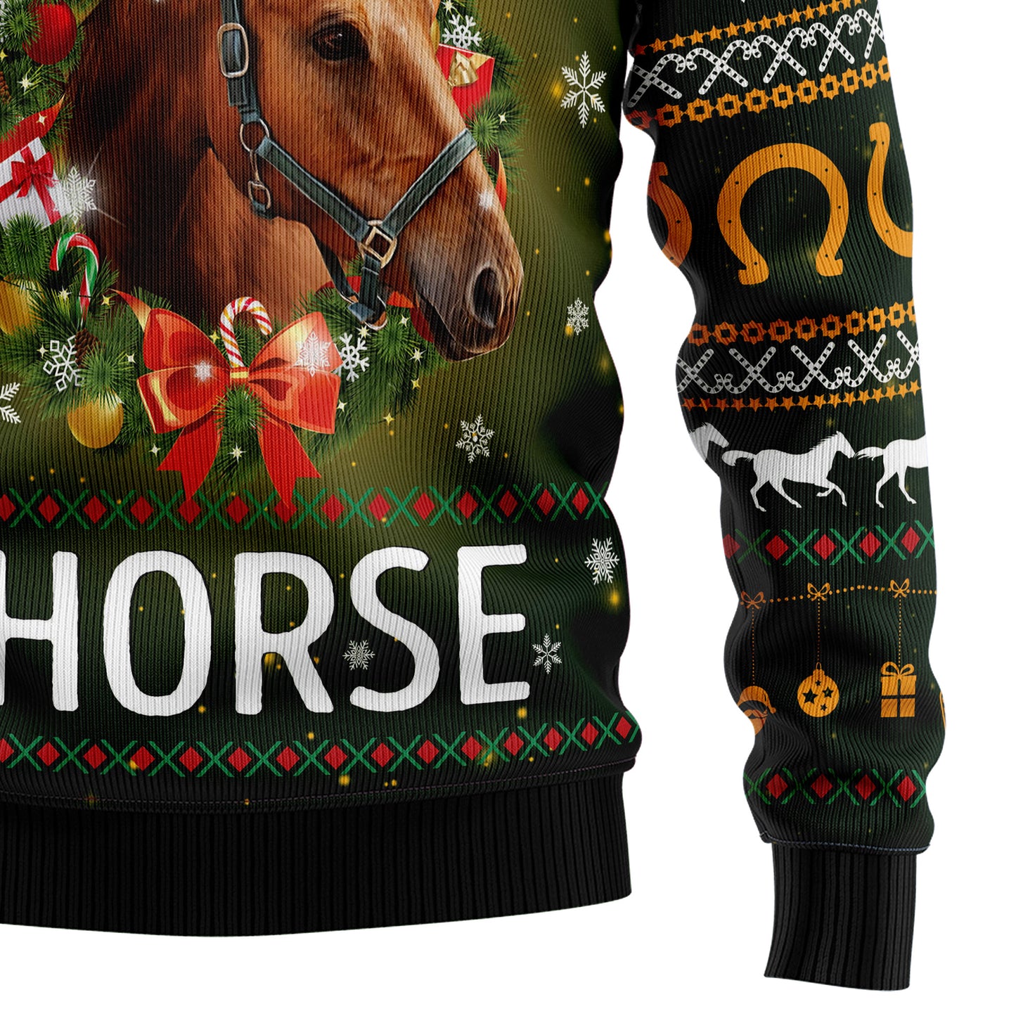 Horse All I Need For Christmas TY2710 Ugly Christmas Sweater