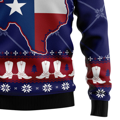 Texas Map Symbols Pattern T289 Ugly Christmas Sweater