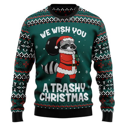 Raccoon Trashy Christmas T2810 Ugly Christmas Sweater