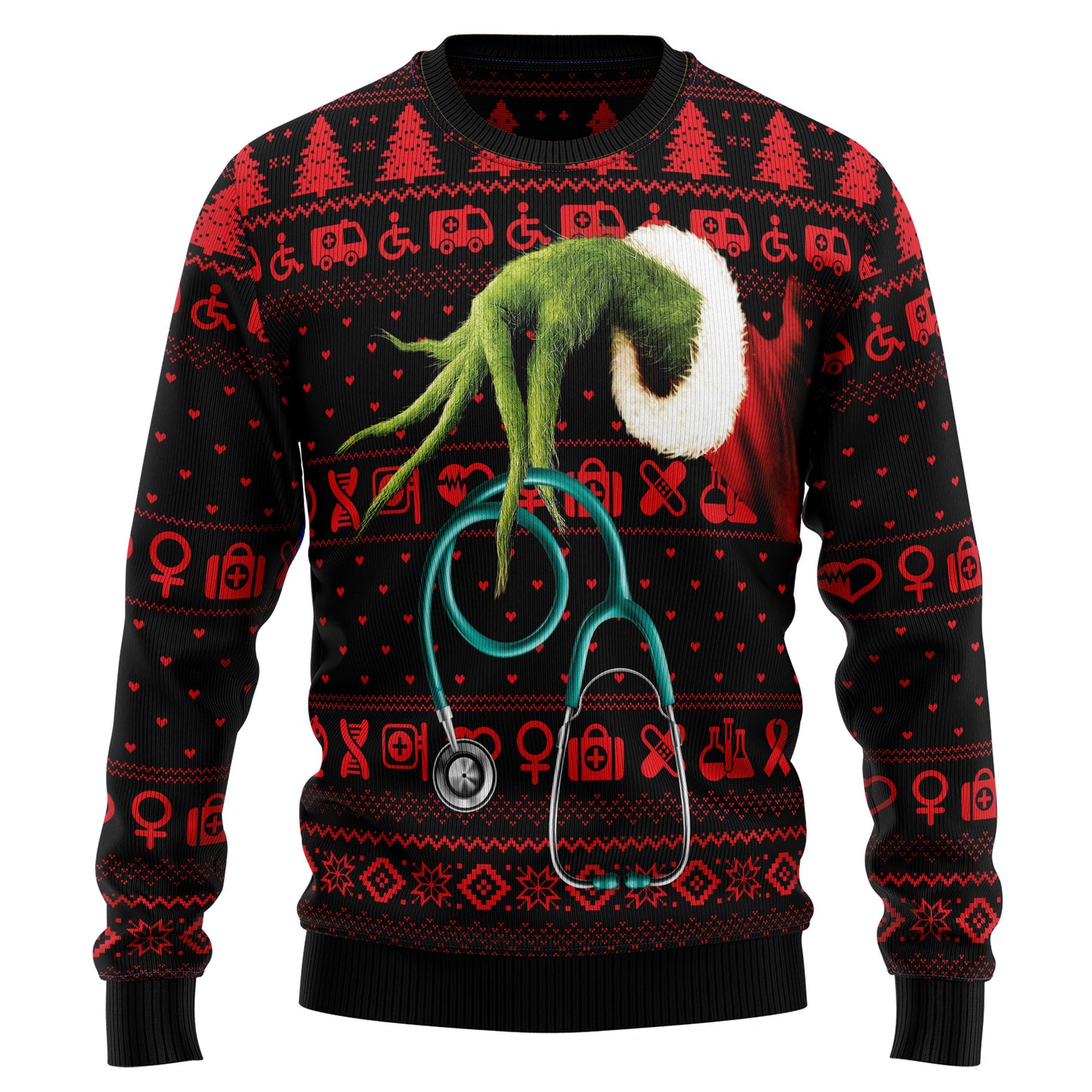 For Nurse D2610 Ugly Christmas Sweater