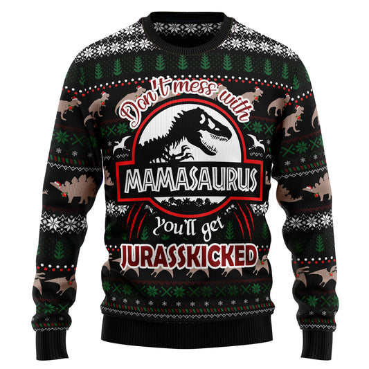 Dinosaur Mamasaurus TY289 Ugly Christmas Sweater