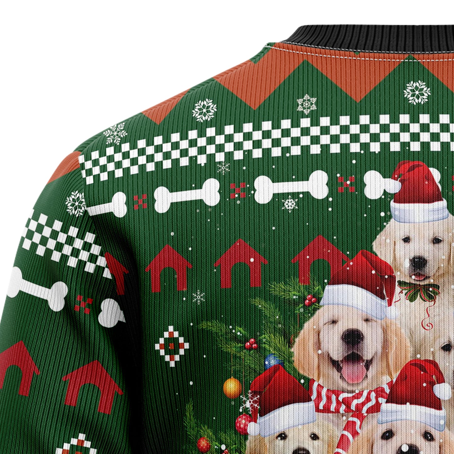 Golden Retriever Pine Tree T249 Ugly Christmas Sweater