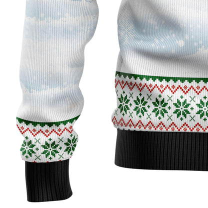 Dreaming Golden Retriever Under Snow TG51015 Ugly Christmas Sweater