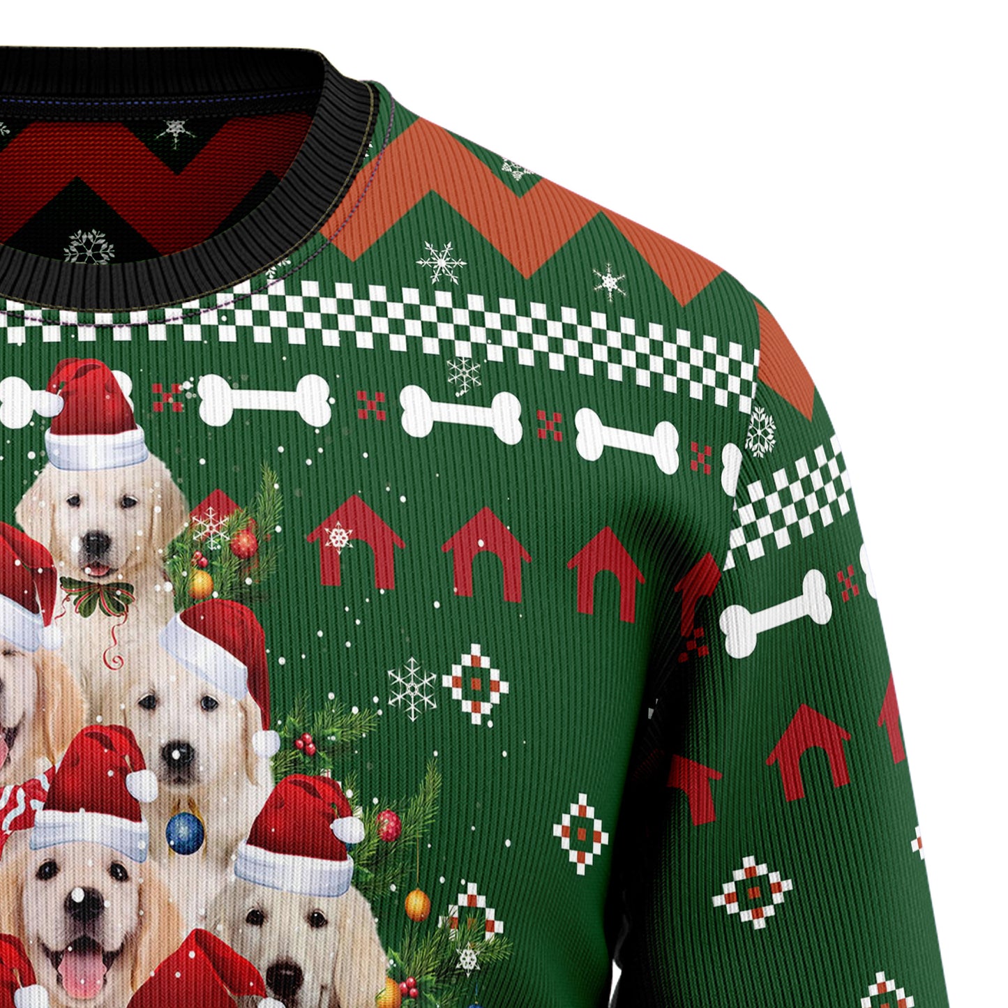 Golden Retriever Pine Tree T249 Ugly Christmas Sweater