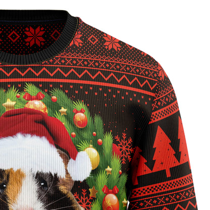 Cute Guinea Pig TG5115 Ugly Christmas Sweater