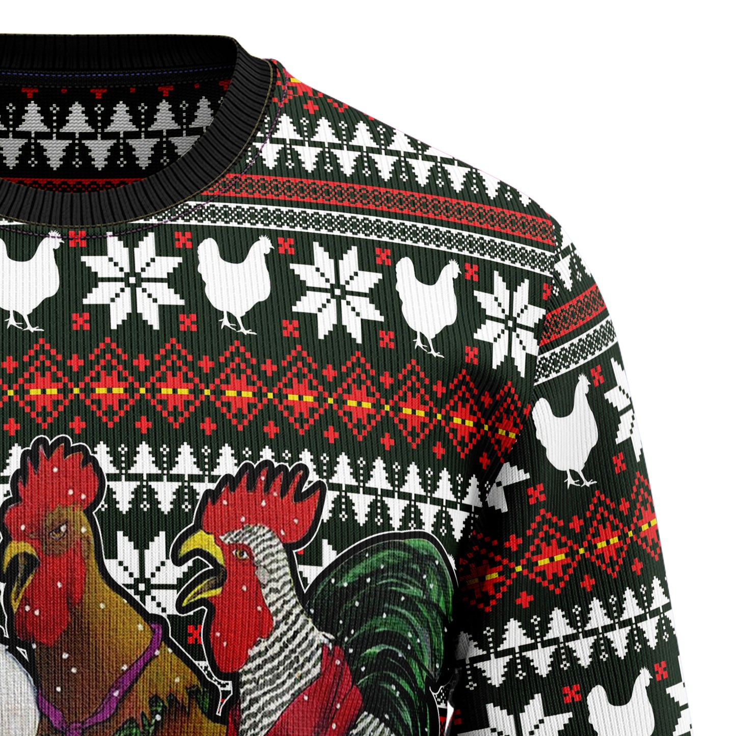 Chicken Under Snow G5115 Ugly Christmas Sweater