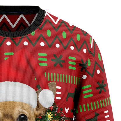 Playful Chihuahua Merry Christmas HZ92301 Ugly Christmas Sweater