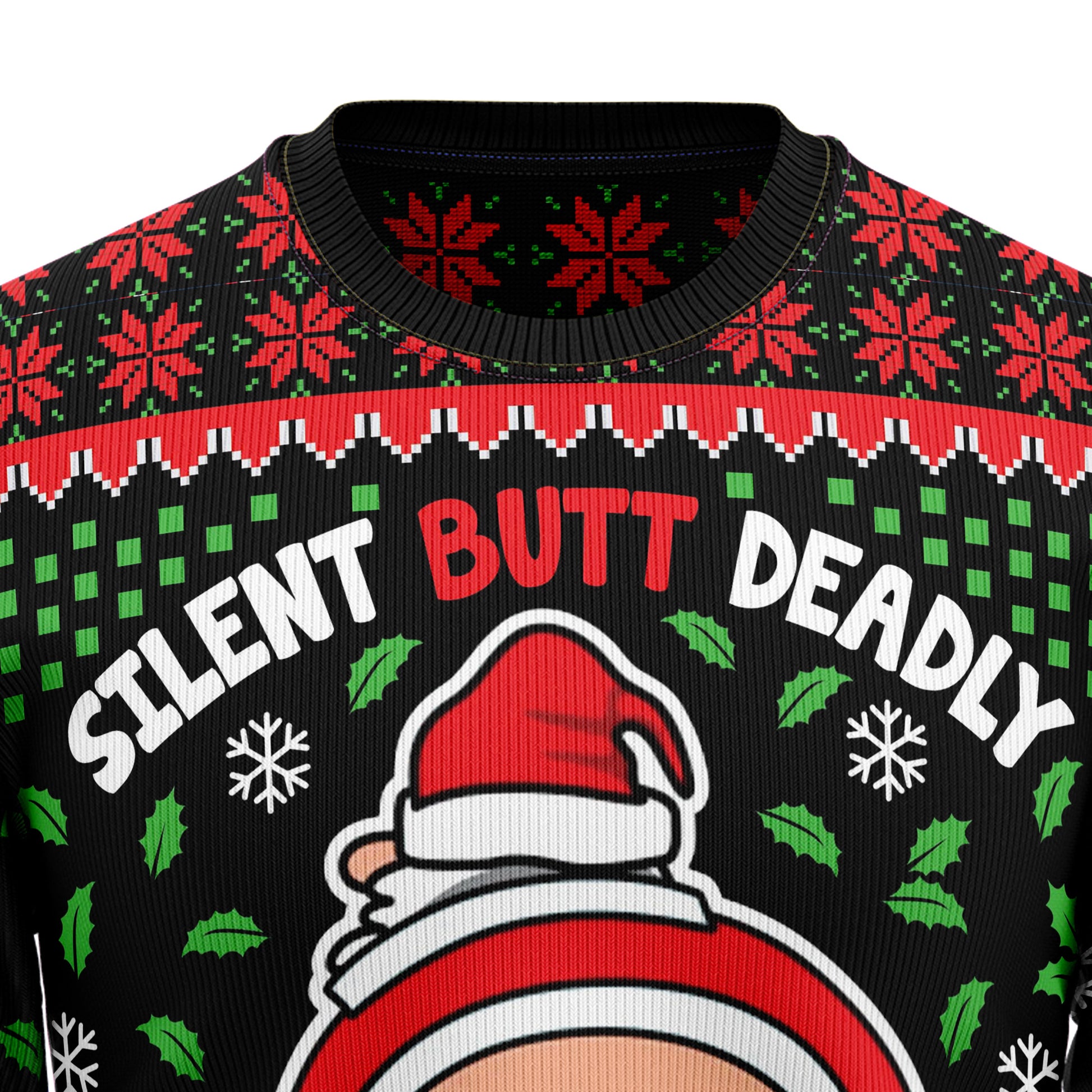 You'll See Santa's Butt On A Lot Of Ugly Christmas Sweaters This