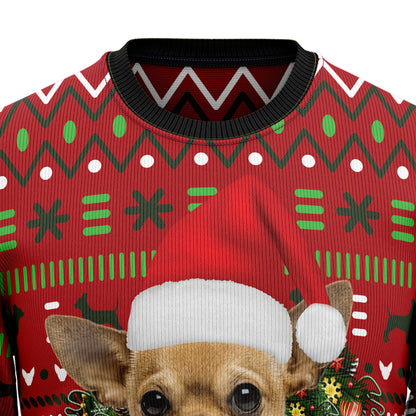 Playful Chihuahua Merry Christmas HZ92301 Ugly Christmas Sweater