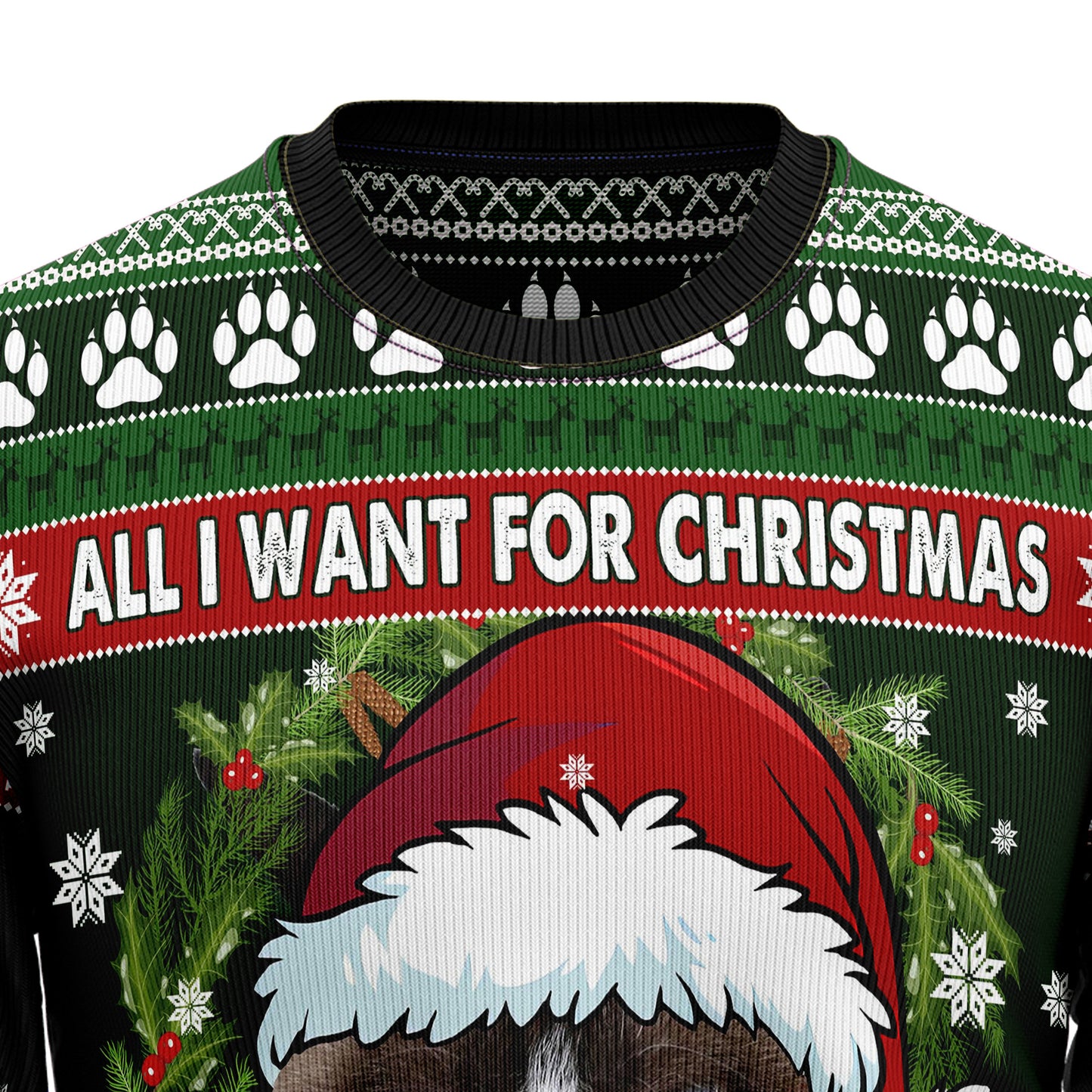 Grumpy Cat Punch You TY2010 Ugly Christmas Sweater