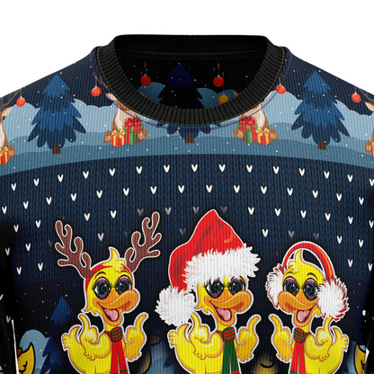 Cute Duck Quacker HT021105 Ugly Christmas Sweater