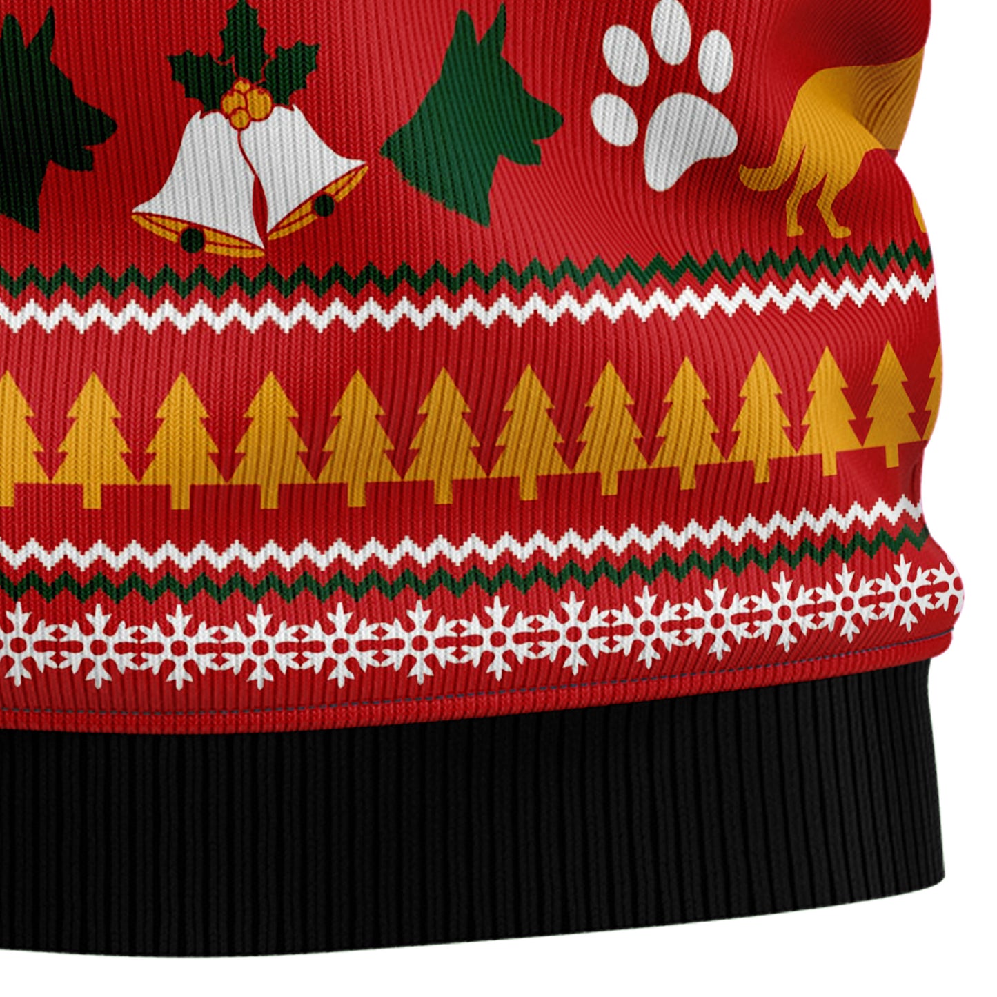 German Shepherd Waiting For Christmas G51026 Ugly Christmas Sweater