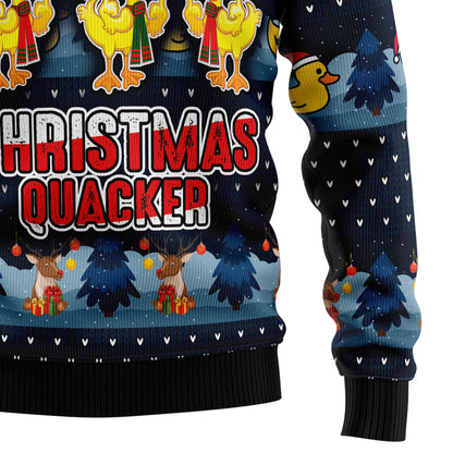 Cute Duck Quacker HT021105 Ugly Christmas Sweater