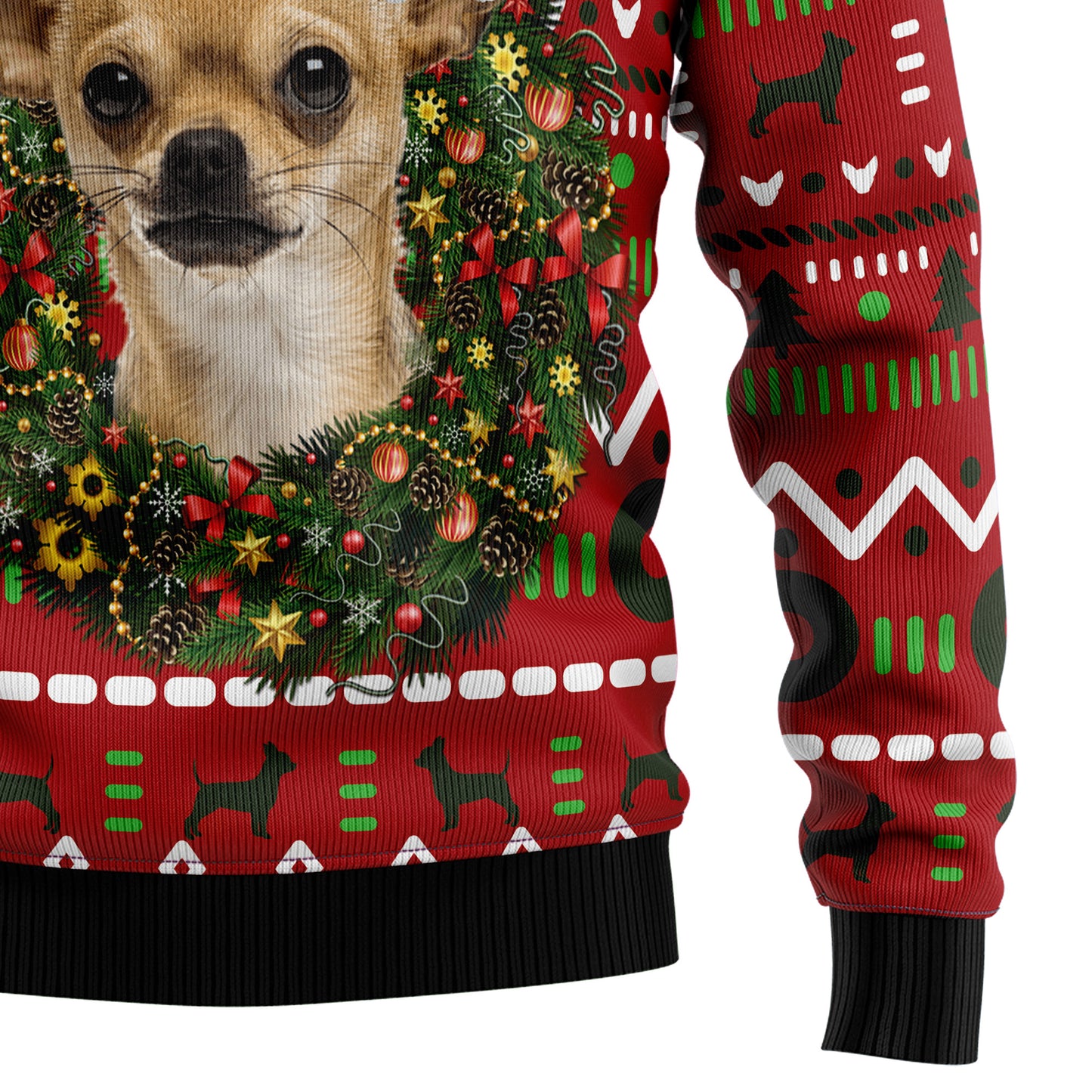 Playful Chihuahua Merry Christmas HZ92301 Ugly Christmas Sweater