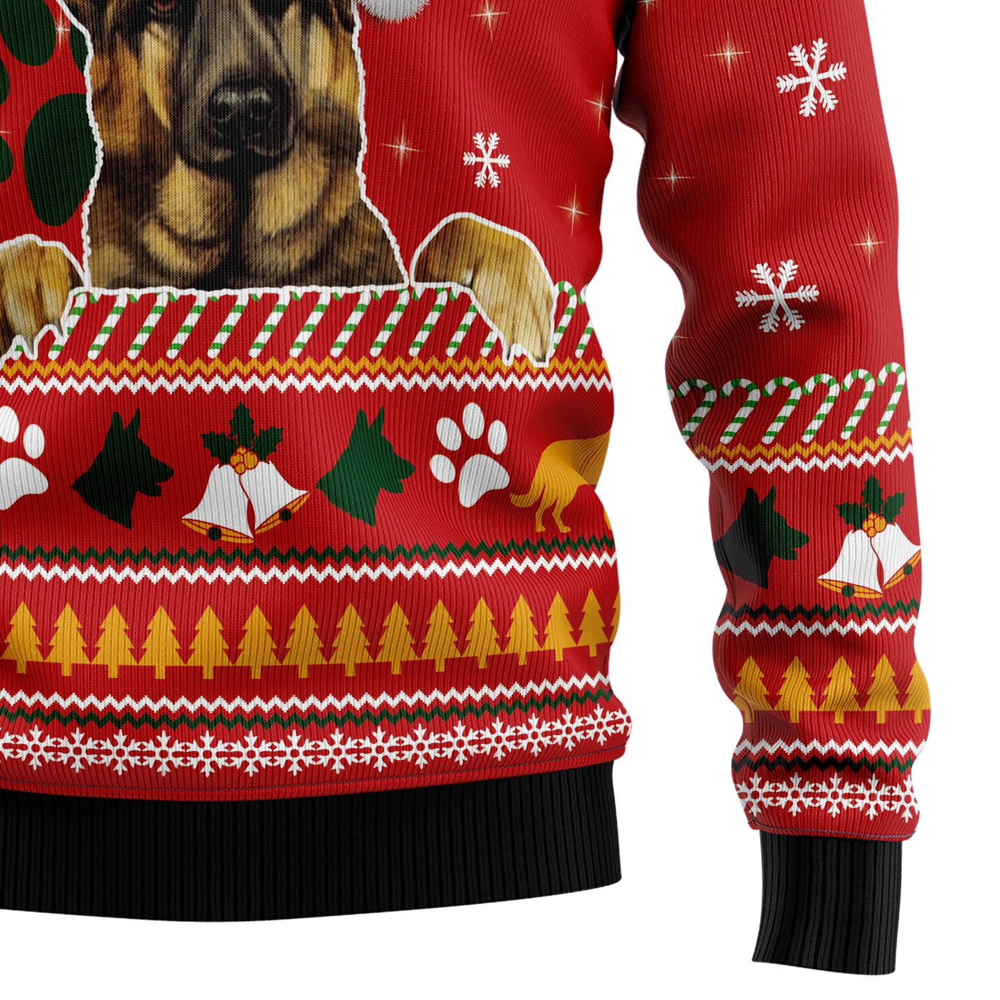 German Shepherd Waiting For Christmas G51026 Ugly Christmas Sweater