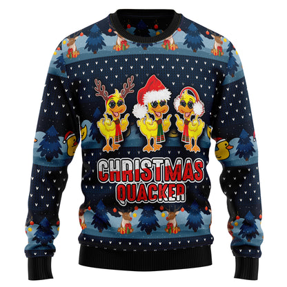 Cute Duck Quacker HT021105 Ugly Christmas Sweater