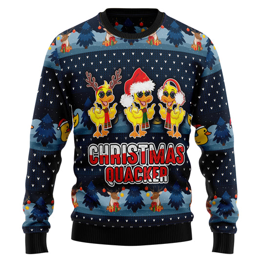 Cute Duck Quacker HT021105 Ugly Christmas Sweater