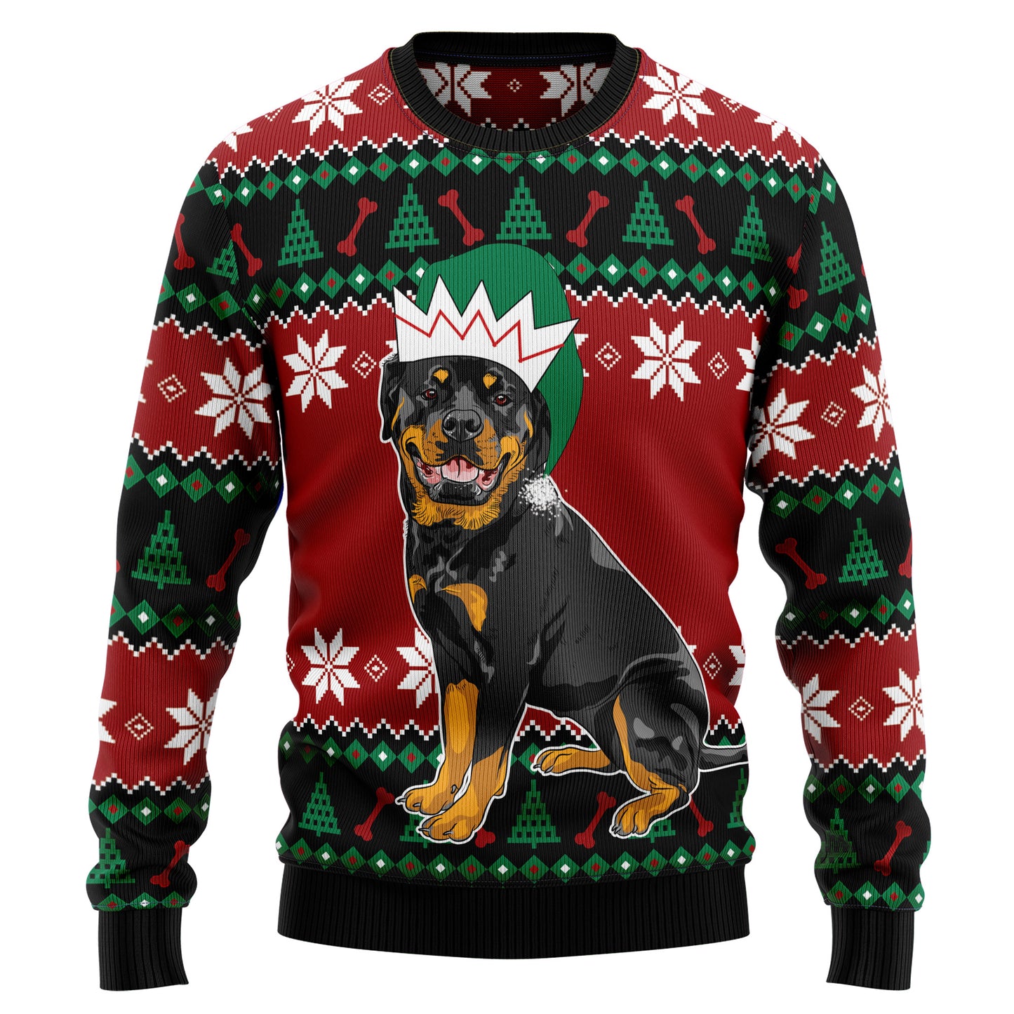 Rottweiler Cute T2210 Ugly Christmas Sweater