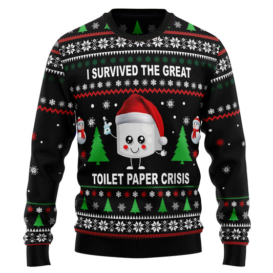 I Survived The Great Toilet Paper Crisis HT091230 Ugly Christmas Sweater