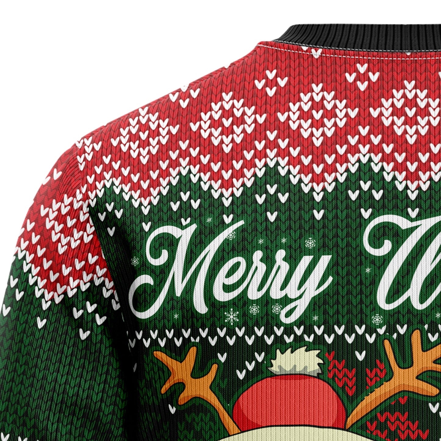 Bernese Mountain Dog Woofmas D2409 Ugly Christmas Sweater