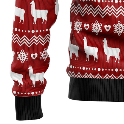 Llama La La HZ101611 Ugly Christmas Sweater