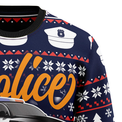 Police Navidad HT92401 Ugly Christmas Sweater