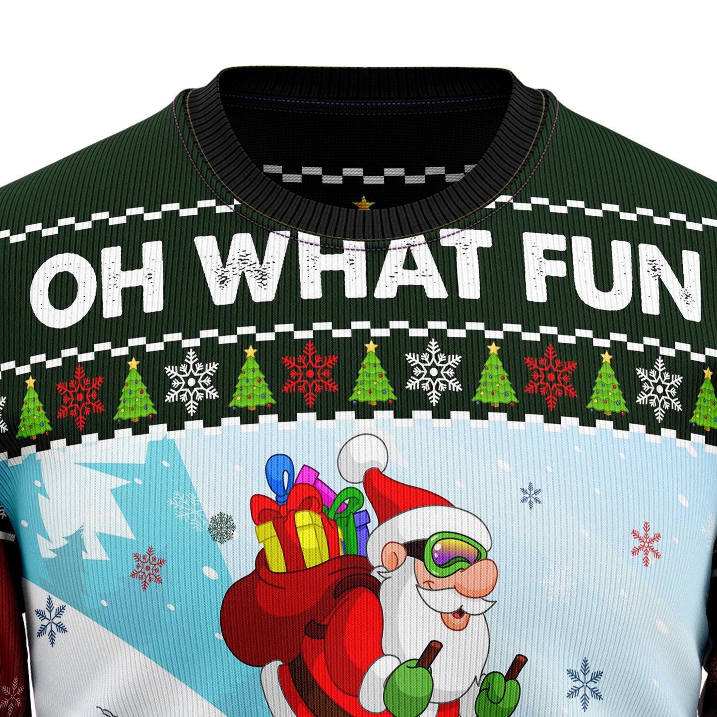 Skiing Oh What Fun TY2710 Ugly Christmas Sweater