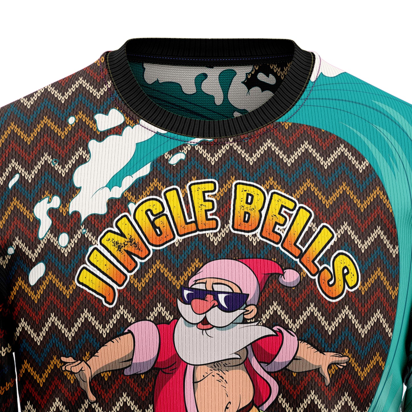 Jingle Bells Surfing Swells HT102308 Ugly Christmas Sweater