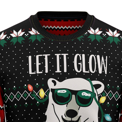 Let‘s Glow Polar Bear G5129 Ugly Christmas Sweater