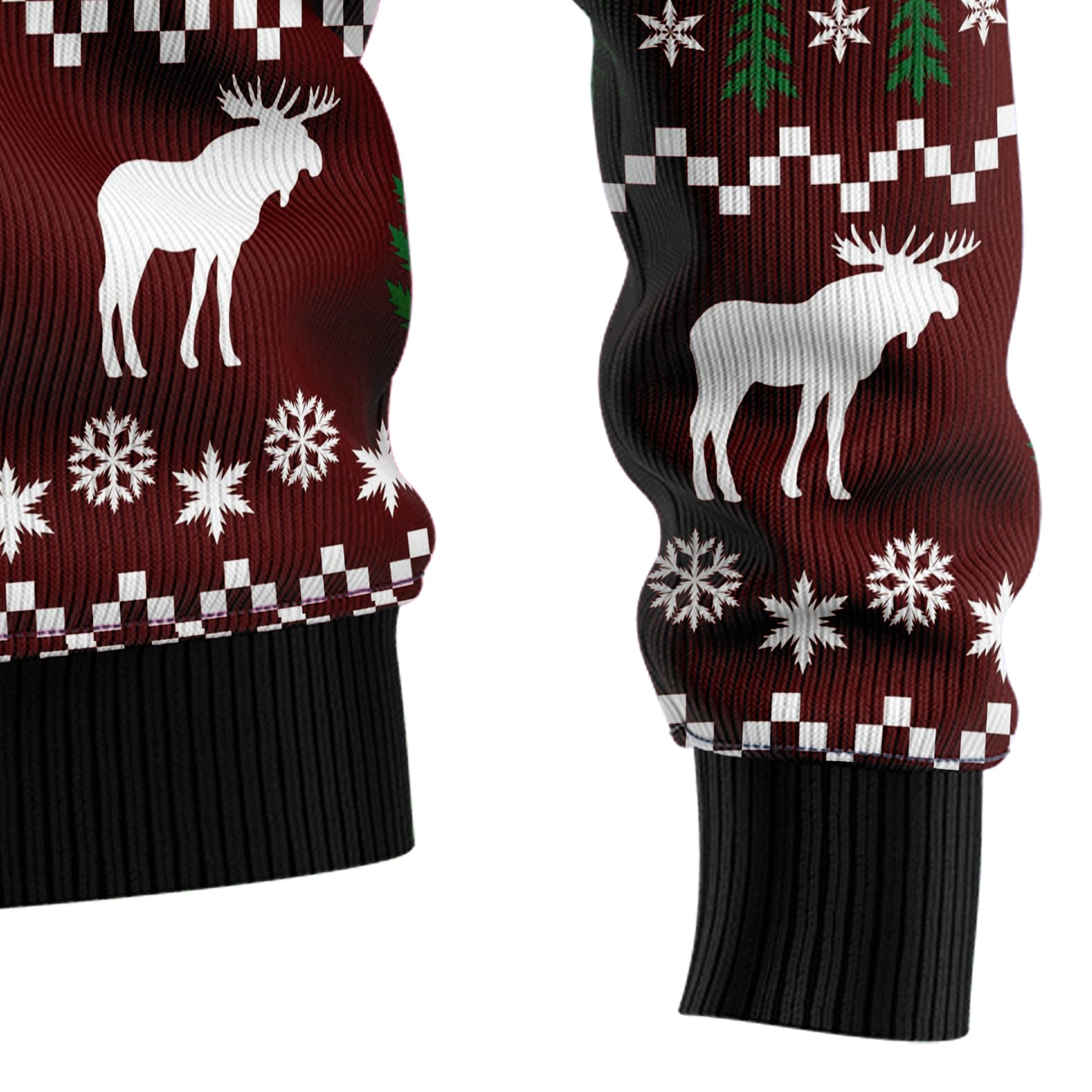 Oops, I Moosed Up TY610 Ugly Christmas Sweater