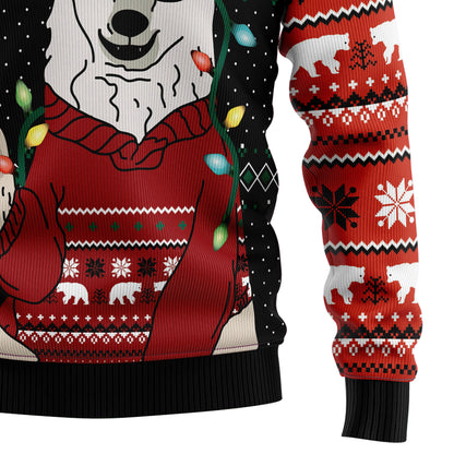 Let‘s Glow Polar Bear G5129 Ugly Christmas Sweater