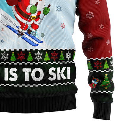 Skiing Oh What Fun TY2710 Ugly Christmas Sweater