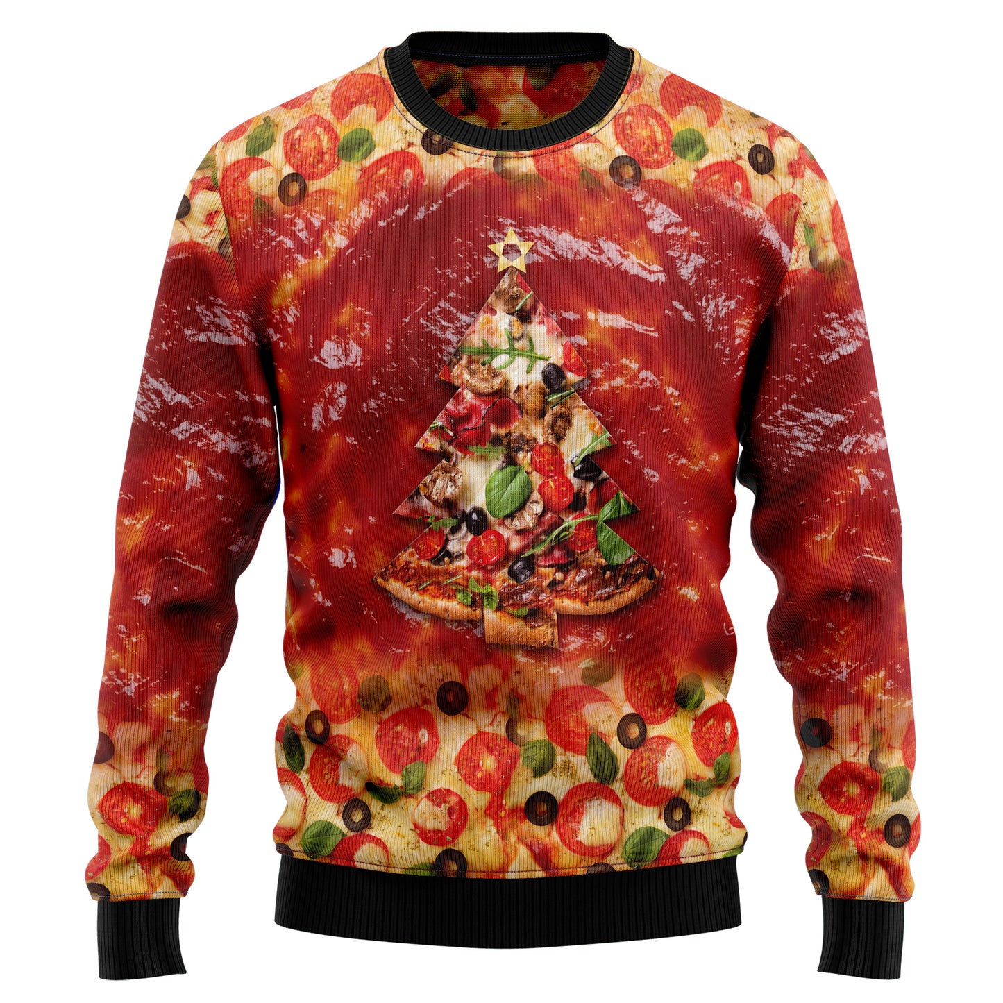 All I Want for Christmas is Pizza HZ100509 Ugly Christmas Sweater