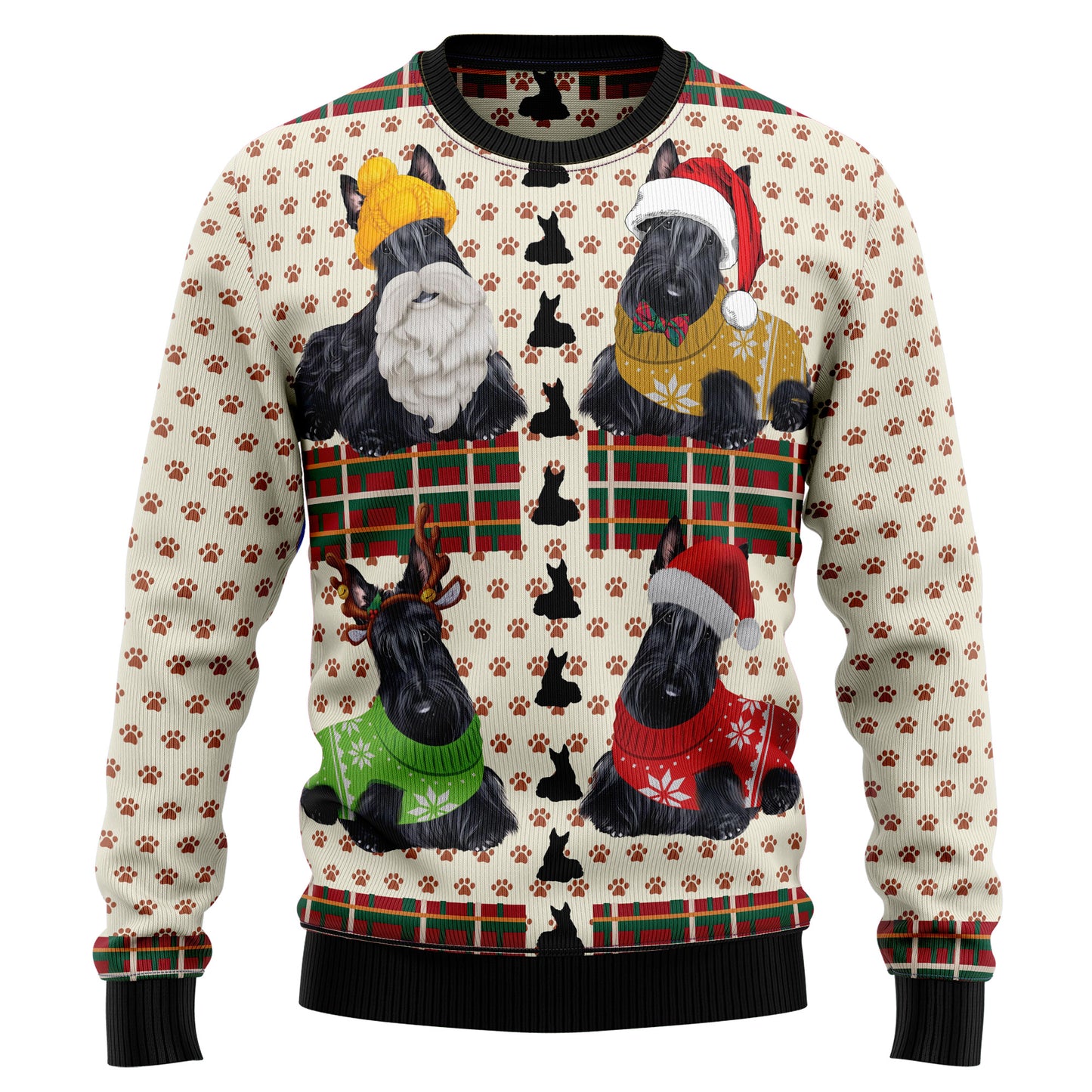 Scottish Terrier Christmas T249 Ugly Christmas Sweater