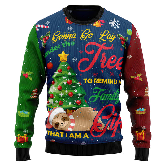 Sloth Gift D2409 Ugly Christmas Sweater