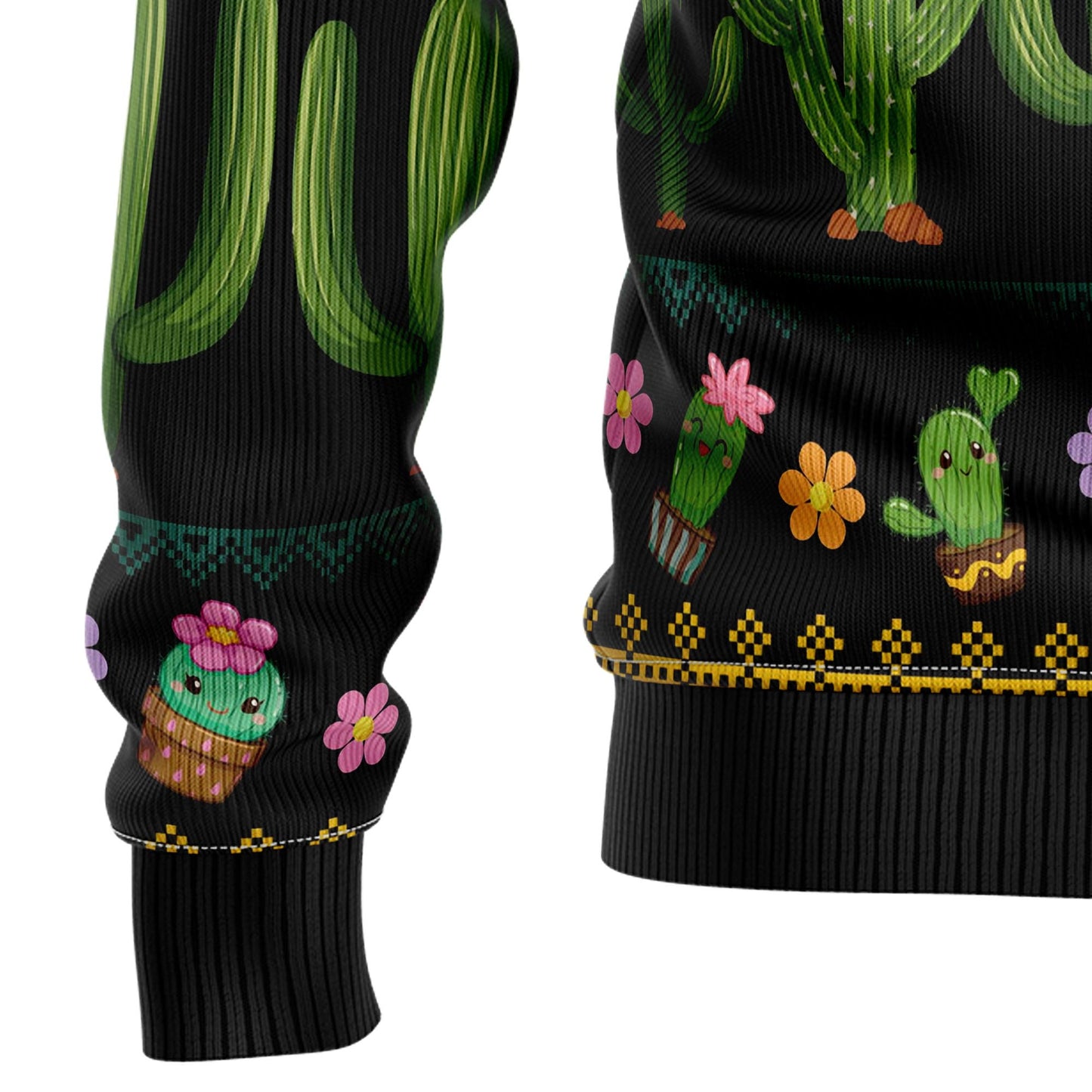 Cactus What the Fucculent HT081203 Ugly Christmas Sweater